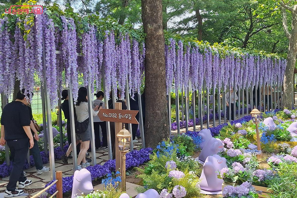'메타몽 가든'은 포켓몬 '메타몽'을 통해 일상 속 기쁨과 여유를 전하는 이벤트 정원이다. ©정향선