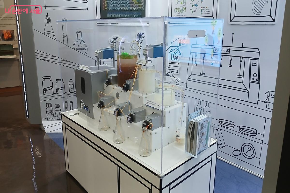 약품처리 방법을 작게 구현해 놓은 모조품 &copy;유지민