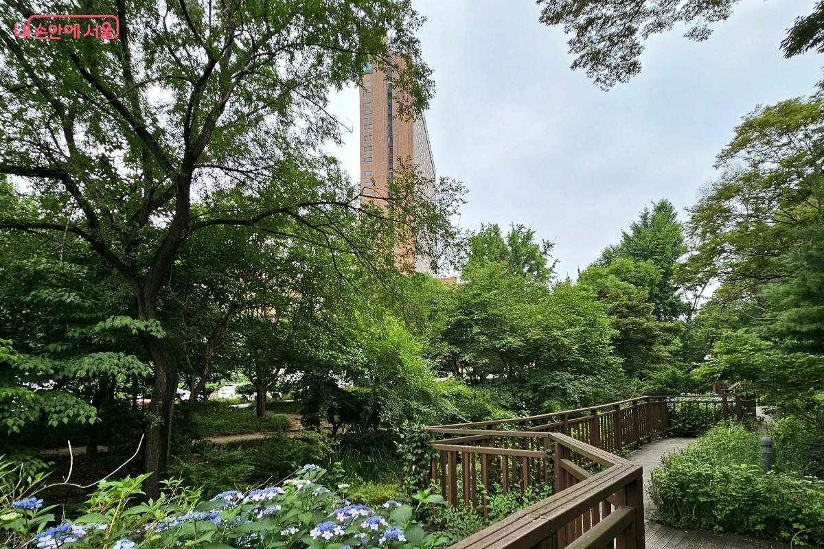 장충단공원에서 국립극장으로 향하는 길 왼편에 신라호텔이 보인다. &copy;최정윤