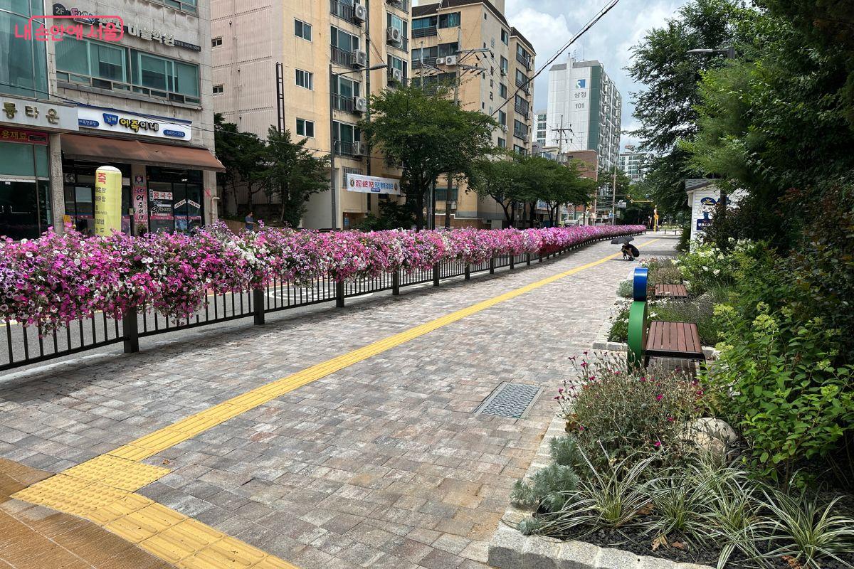신월4동 걷고 싶은 거리 일대를 보행자 중심 거리로 새 단장했다. ©김재형
