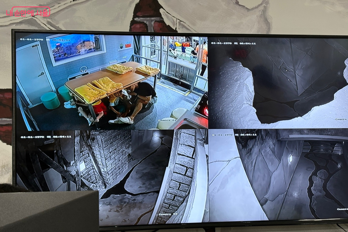 CCTV 영상으로 체험 과정을 확인할 수 있다. ©이혜린
