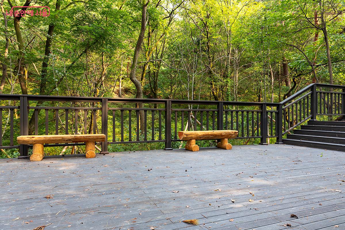 새소리, 바람 소리, 나무가 흔들리는 소리가 가득한 ‘소리 확장’ 공간이다. ©문청야