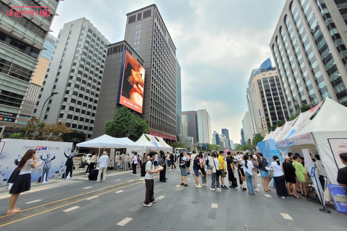 &lsquo;찬란한 광복 페스티벌&lsquo; 행사를 찾은 시민들