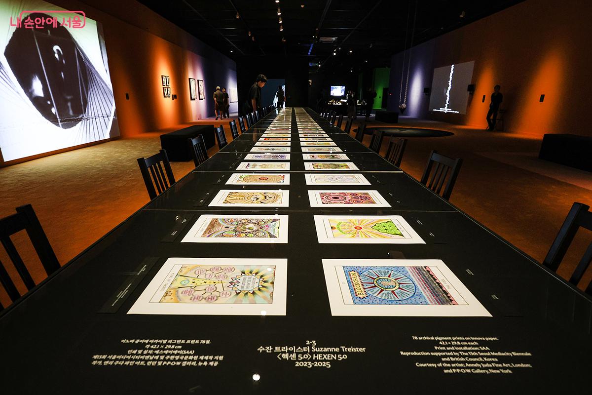 이노바 종이에 프린트 된 '수잔 트라이스터'의 78점의 작품들 ©김주연