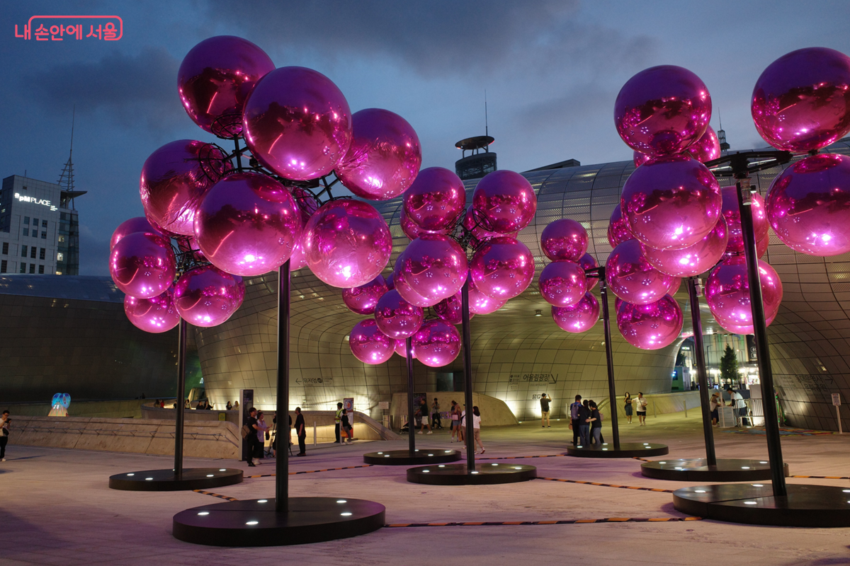 DDP를 배경으로 반짝이는 'Molecular Cloud' ©김미선