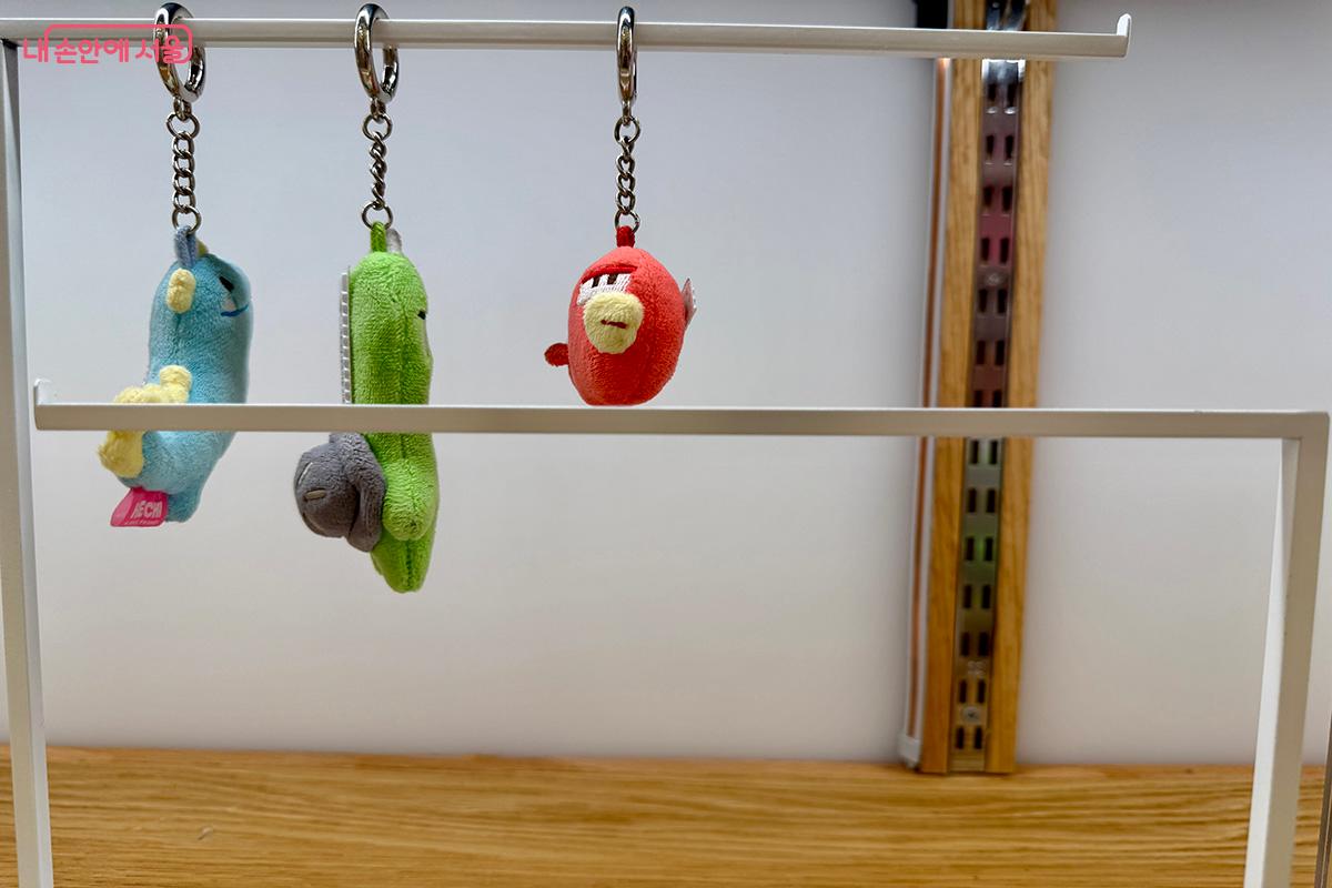  해치&소울프렌즈 봉제키링 중 백호키링은 현재 품절이다. &copy;김미정