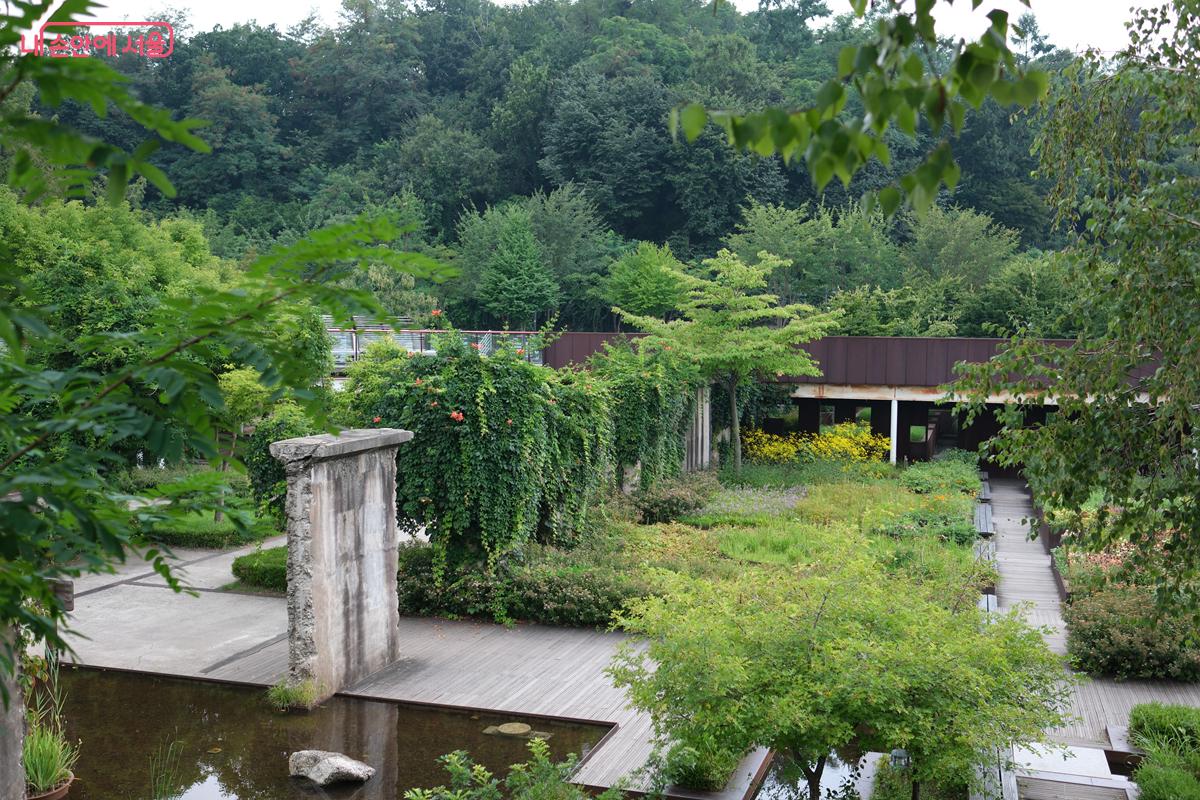 이국적인 정취가 물씬 느껴지는 '몬드리안 정원' 전경 ©박우영