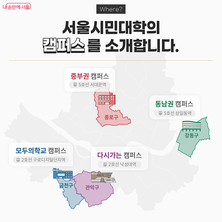 서울시민대학 캠퍼스 위치