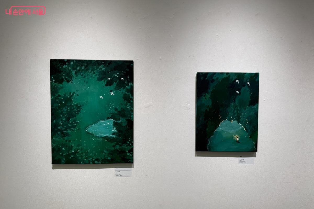 며리 작가는 수채화, 유화, 아크릴화 등 다양한 매체로 자연의 포근한 감성을 담아낸다. &copy;이하늘