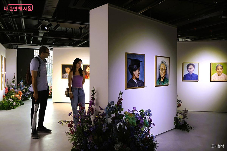 1층 노들갤러리 2관에서 여성 독립운동가 초상화 전시 <광복의 모든 이름>이 진행된다.