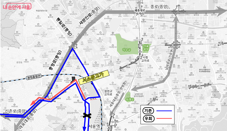  유형6 : 고가 하부 우회전 (서대문06)