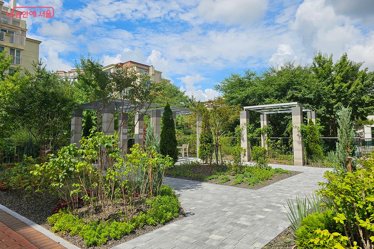 옥상정원이 아이들의 웃음소리와 어우러져 예술 작품을 만들어낸다. &copy;정향선 