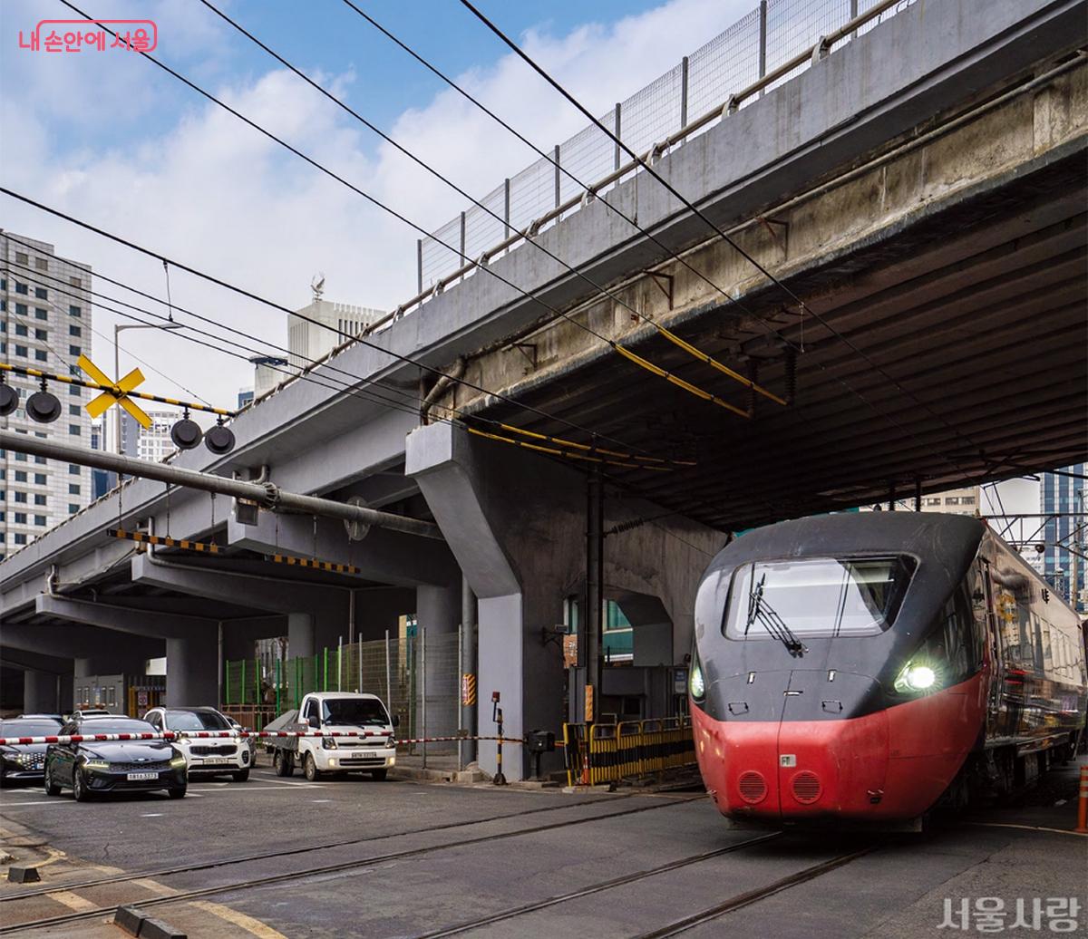 서소문 철길 건널목 모습 ©서울시(서울사랑)