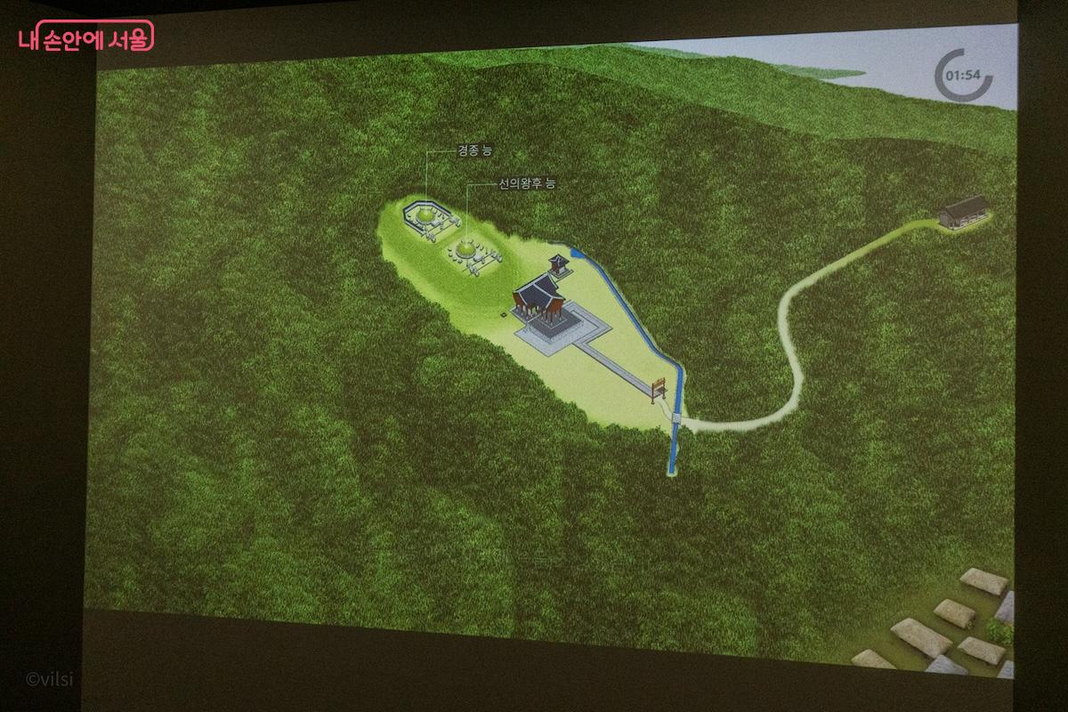 의릉의 변천과정을 보여주는 영상 &copy;이진형