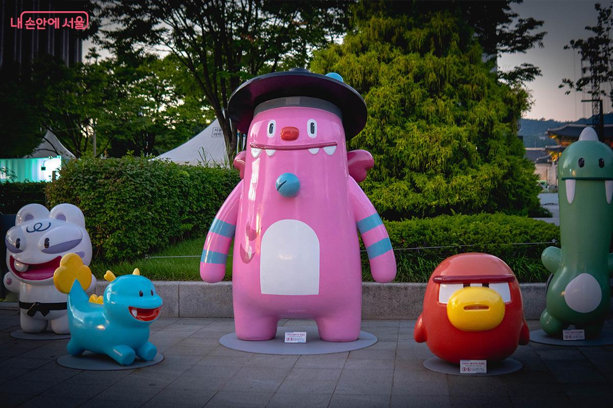 서울 공식 마스코트 해치도 함께했다. &copy;최승훈