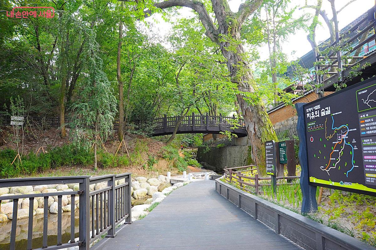 &lsquo;정법의 공간&rsquo;에서 다음 쉼터로 이어지는 등산로 &copy;조수봉