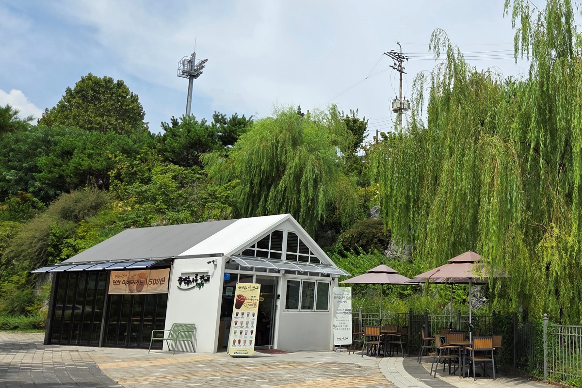 일상에 행복 충전 '광진숲나루 카페' 개장(ft.폭포, 예술, 정원)