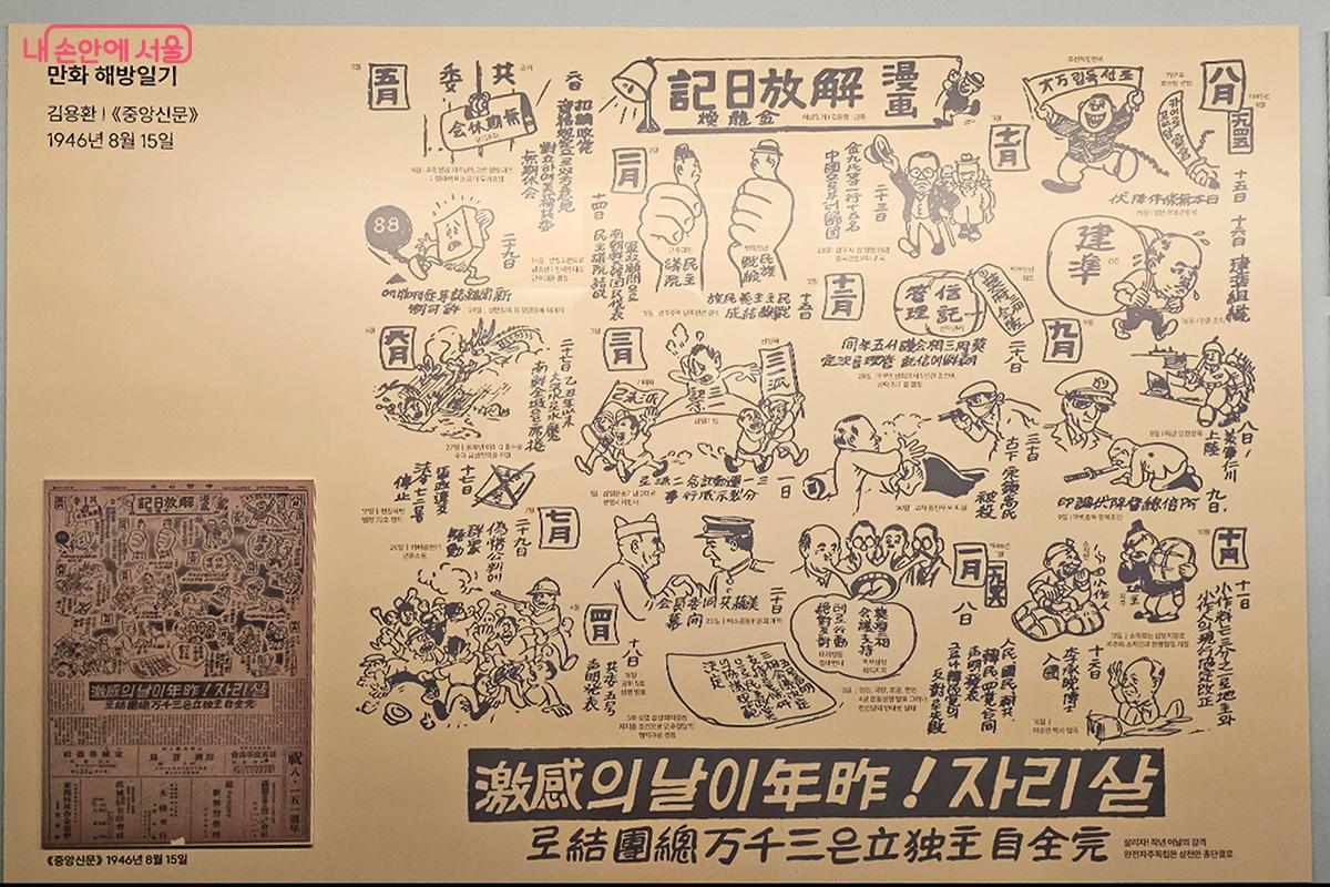 1946년 중앙일보에 게재된 해방일기 ©오도연