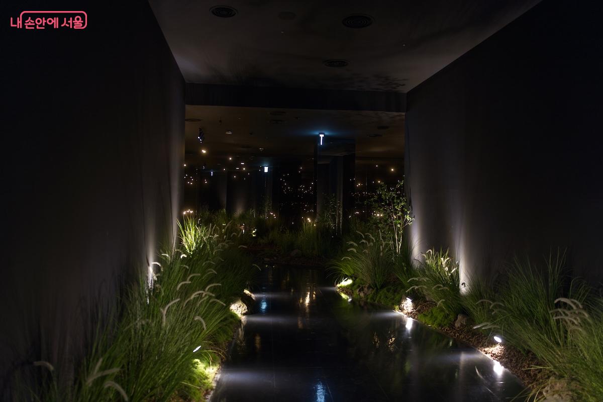 청와대 사랑채에서 현재 가장 핫한 전시공간으로 인증샷을 찍으려는 관광객들로 북적인다. &copy;임중빈