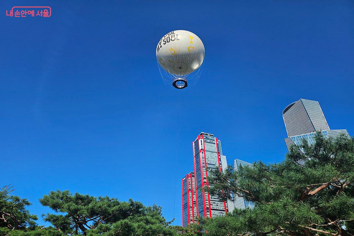 여의도 상공을 날고 있는 서울달 ©이정민