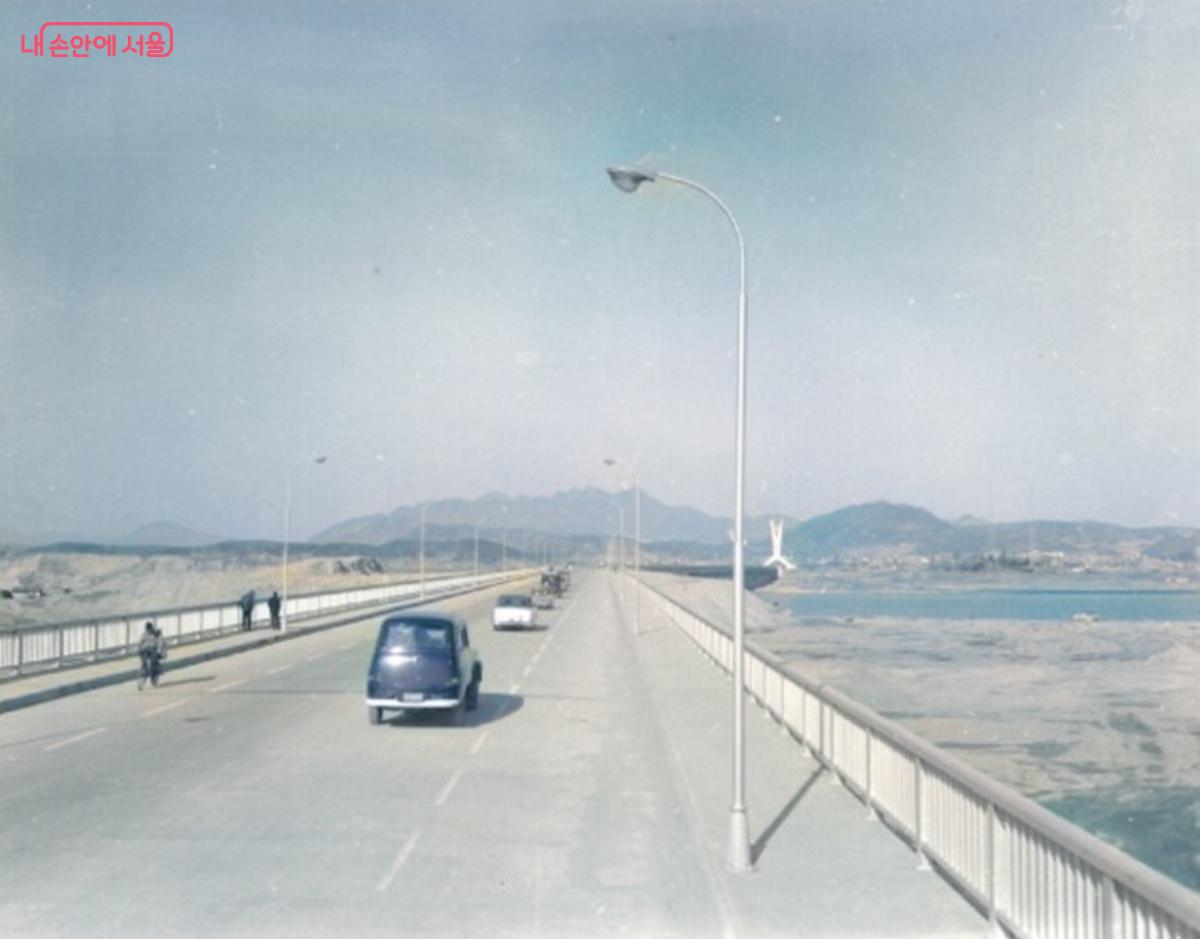 제2한강교(양화대교) 개통 당시 모습 ©서울기록원