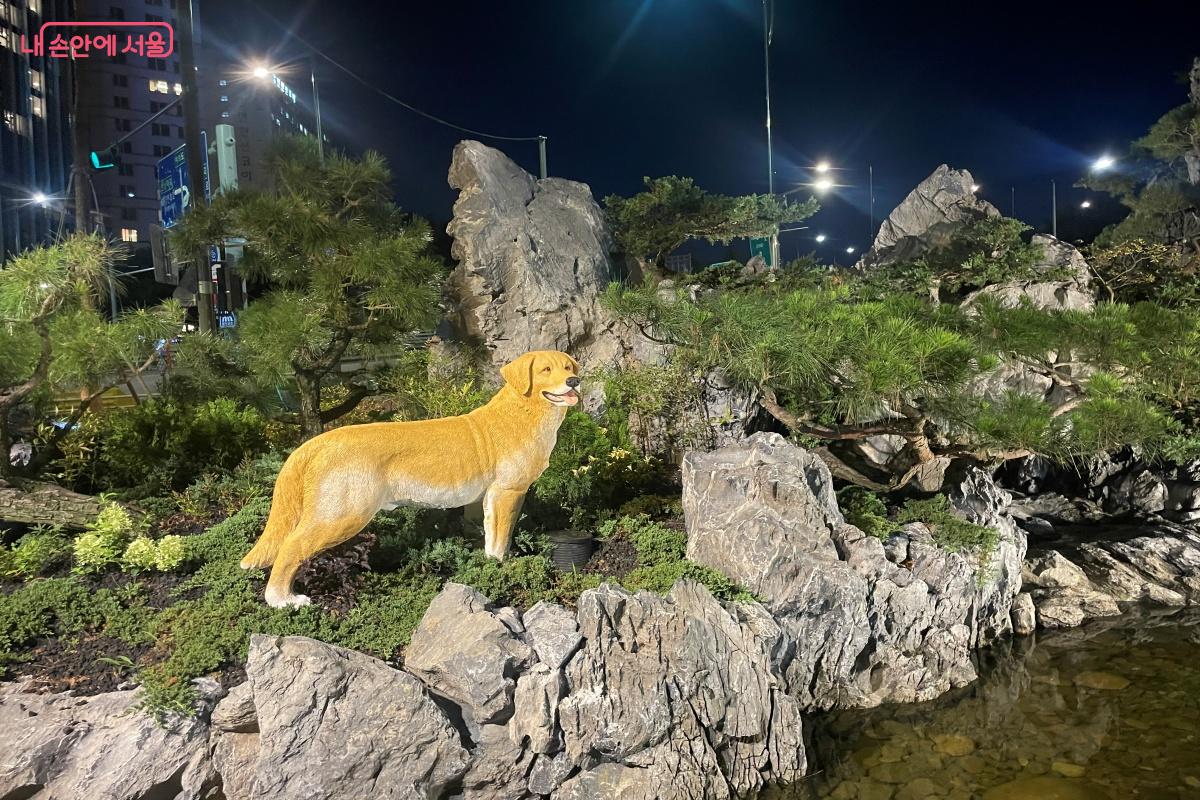 평소 반려견이 주로 산책을 다니는 위치에 설치되어 있어 많은 반려인들이 찾을 듯하다. ©노윤지