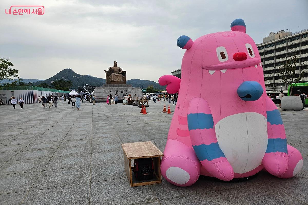 광화문광장에서는 해치의 모습도 볼 수 있다. ©김진호