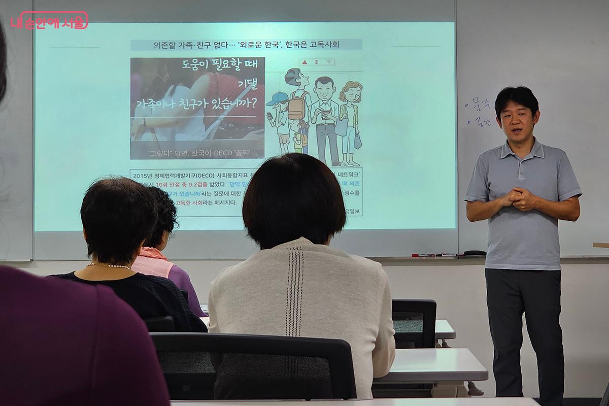 어르신들의 심리적 안정과 정서 회복을 돕는 원예 치유를 위해 마련됐다. ©이혜숙