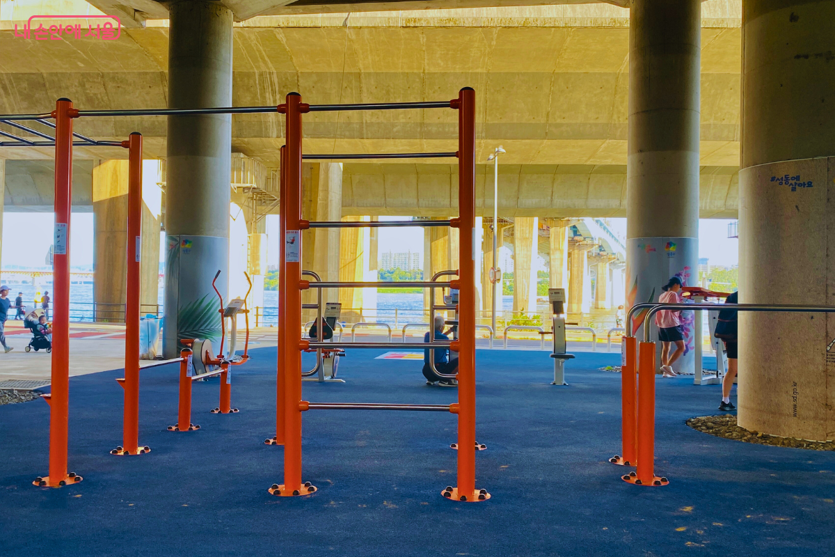 웨이트 트레이닝뿐만 아니라 크로스핏, 맨몸 운동을 위한 시설도 완비되어 있다. ©양정화