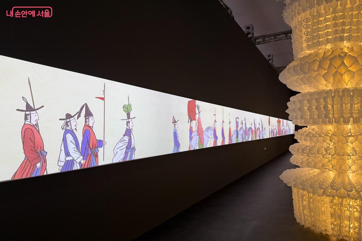 전이공간_조선왕실의 행사 풍경, <환어행렬도> ©이미현