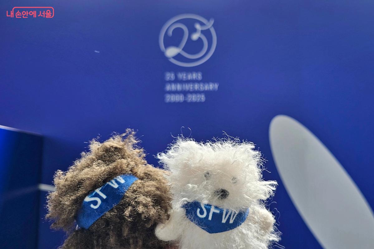 서울패션위크 25주년 기념 키링을 인형뽑기를  뽑았다. ⓒ김윤경