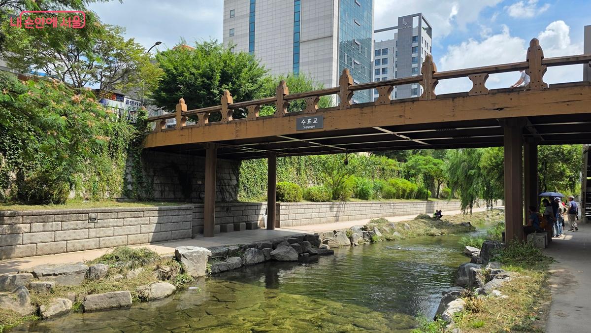 세종대왕 측우기와 함께 대표적 조선의 물 관리 기술 징표인 청계천 수표교 모습 ©최용수