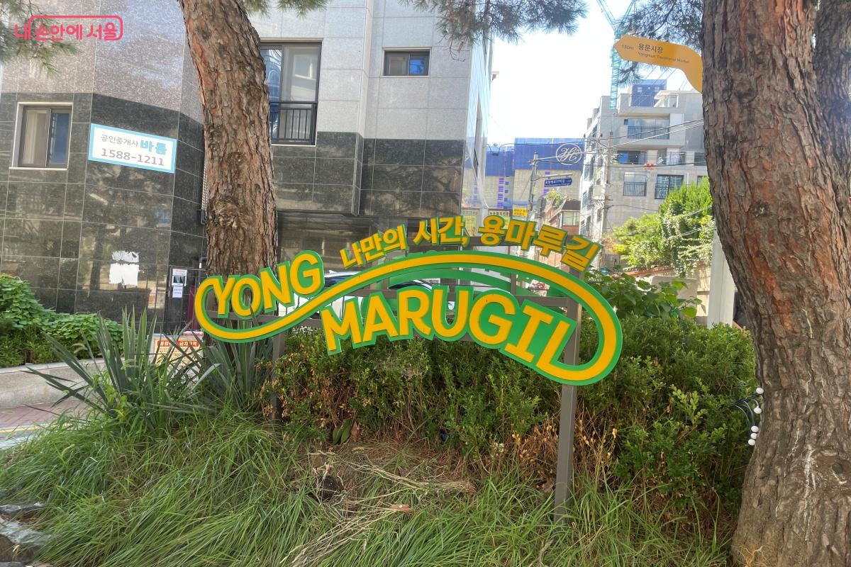 용산 용마루길은 서울시의 로컬브랜드 상권 육성사업 선정지 중 한 곳이다. ©노윤지