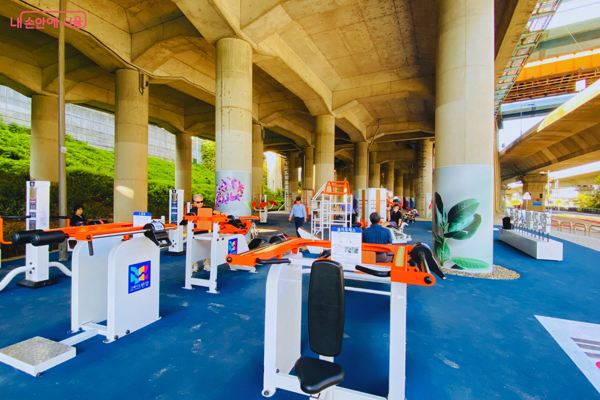 전문 헬스장 수준의 다양한 최신 운동 기구가 마련되어 있어 체계적인 운동이 가능하다. ©양정화