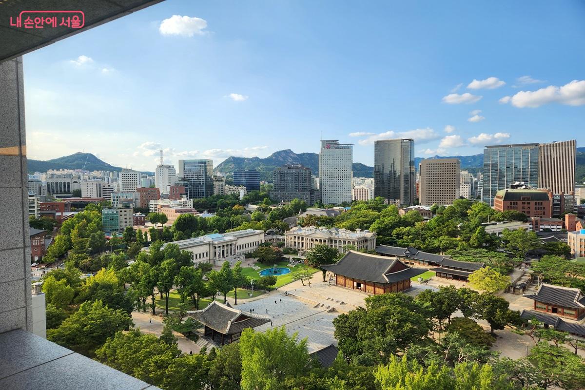 정동전망대에서 바라본 덕수궁 ©이근석