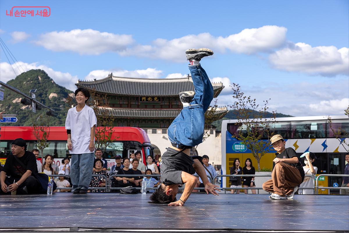 광화문광장에서 13~14일 '2025 서울 익스트림 스포츠 페스티벌'이 개최됐다. &copy;장신자