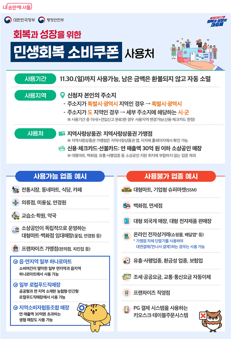 소비쿠폰 사용처