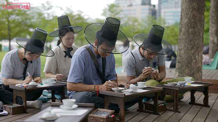 외국인 대상 정원 프로그램도 인기다. 
