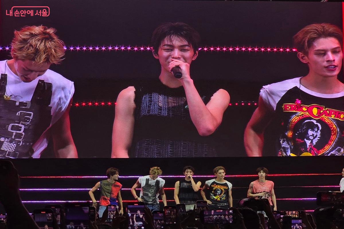 신인 5인조 다국적 보이그룹 코르티스의 축하 공연 &copy;김범석