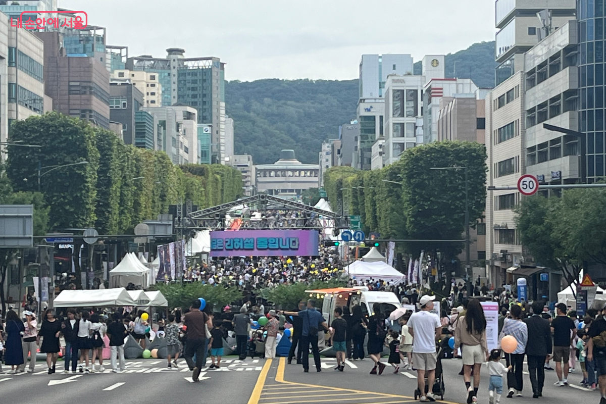 반포대로에서 펼쳐진 ‘서리풀뮤직페스티벌’ ©김연희