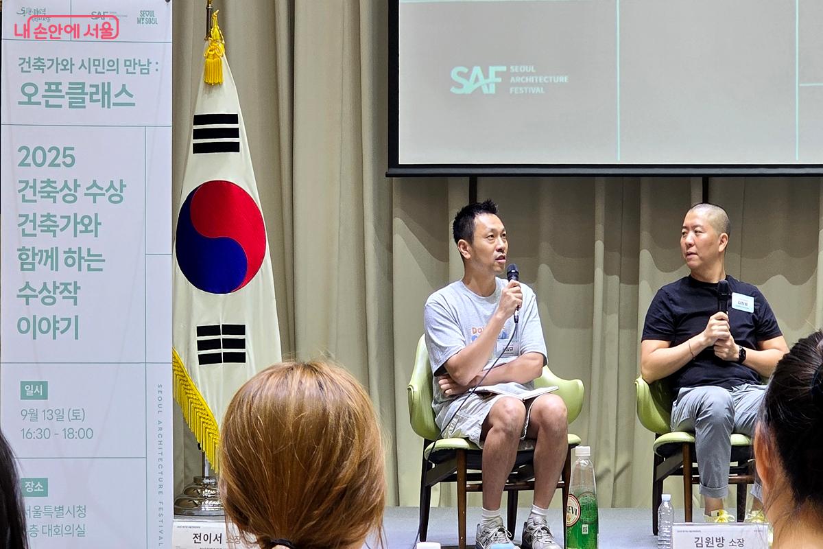 패널 토론에서 이야기하는 한양규 소장 ©김윤경