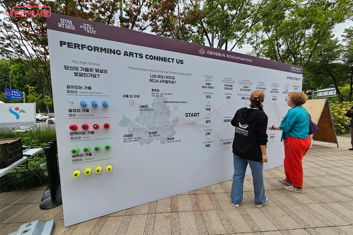 개막식 전 열린 시민 참여 프로그램 ‘공연 예술, 모두를 잇다’ 체험 현장 ©이혜숙
