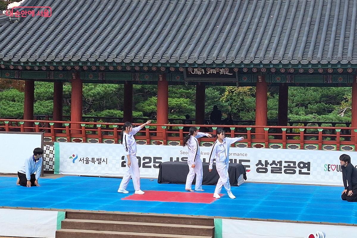 ‘2025 서울태권도’ 상설 공연은 태권도의 아름다움과 힘을 실감나게 보여주는 무대다. ©정향선