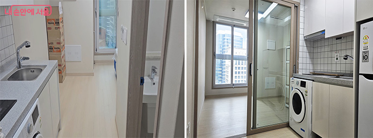 지상 6층~18층은 ‘해든집’으로 사용하고 있다. 사진은 임대주택 내부 모습