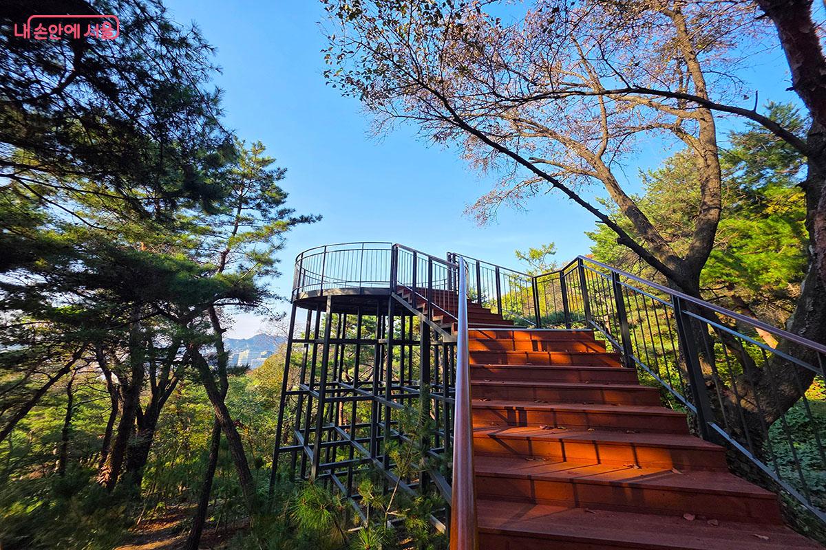 360도로 펼쳐진 가을 풍경을 만날 수 있는 '솔빛전망대' ©이정민