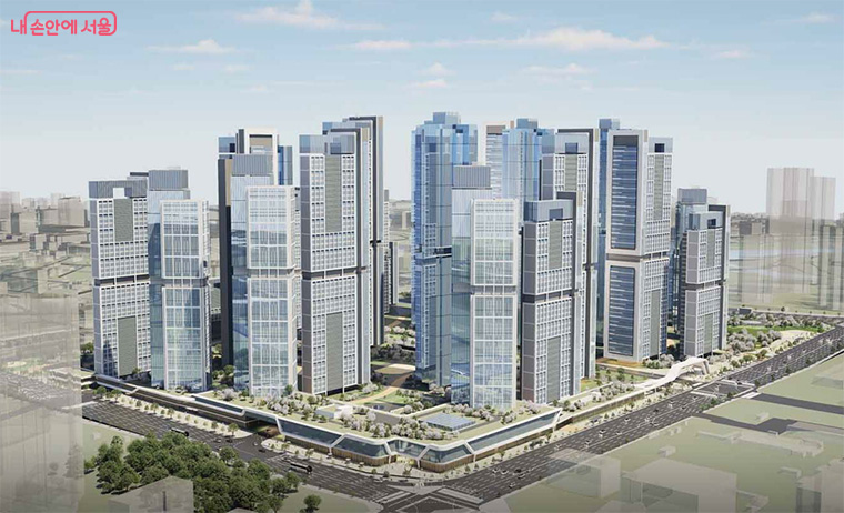 대치동 대표 노후단지 ‘은마아파트’가 신속통합기획 시즌2 첫 적용 사례로 49층 높이 대단지로 탈바꿈한다. 
