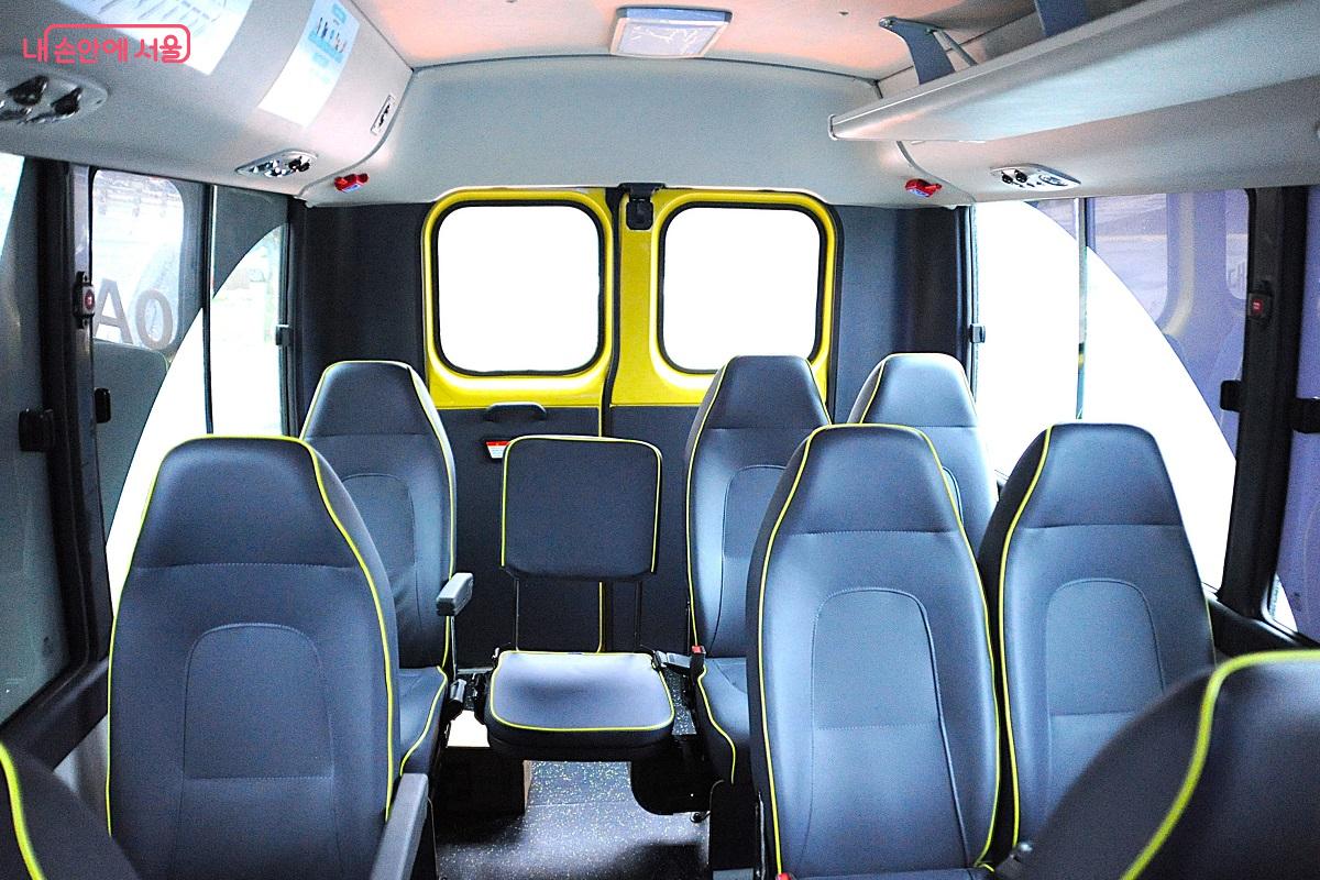 동대문A01 버스는 15인승 ‘카운티 일렉트릭’ 차량을 도입했다. ©조수봉