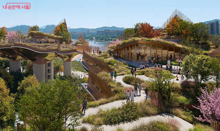 동-서를 연결하는 ‘공중보행로’에는 전시 공간과 전망대를 만들 예정이다. 