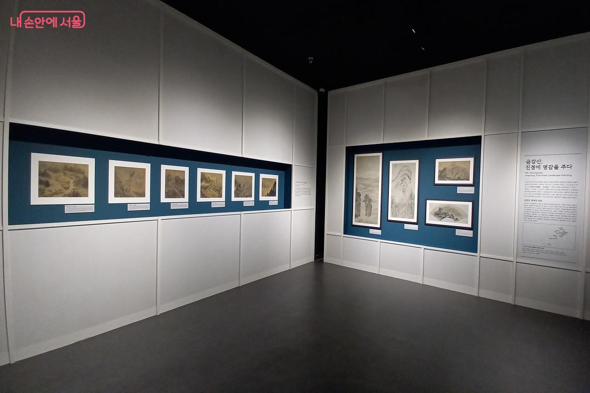 겸재정선기념실과 원화전시실이 있는 2층