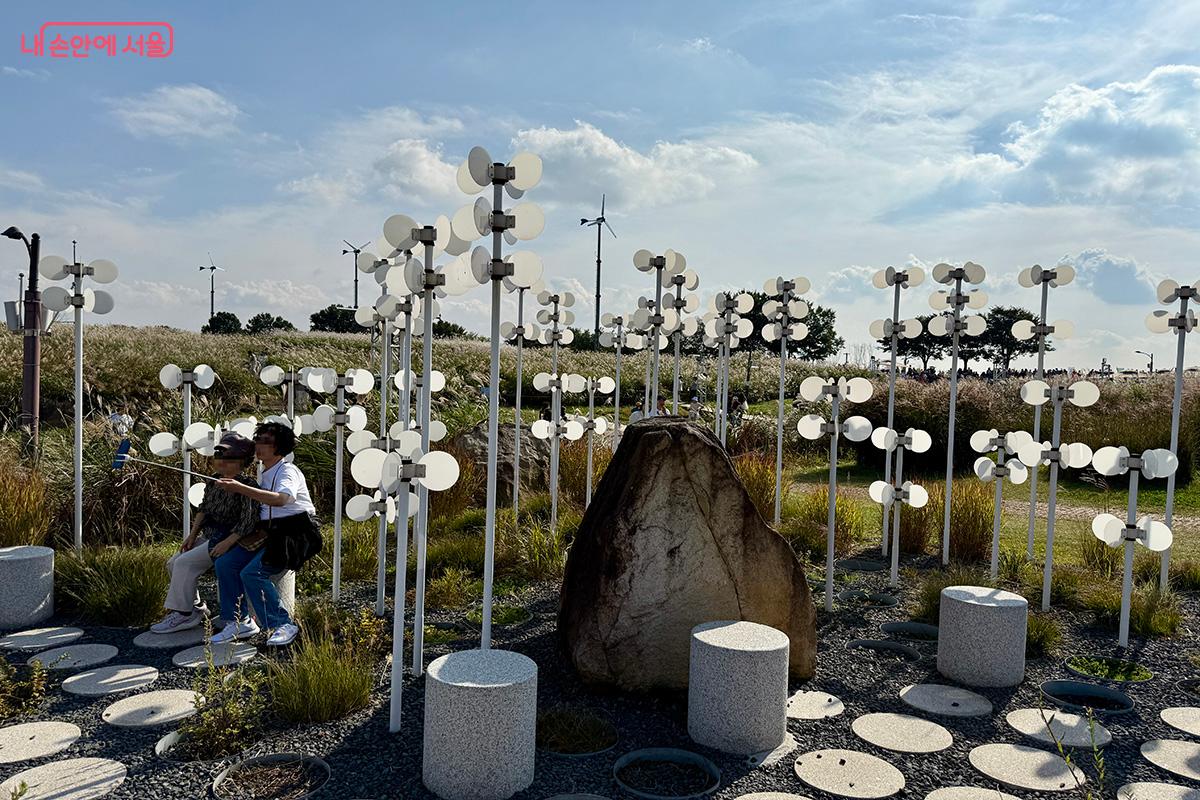 억새밭 곳곳에 정원이 꾸며져 있어 관람객들의 즐거움을 더했다. ©김미정